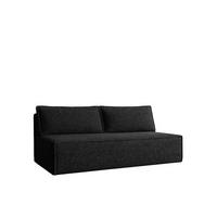 SCHLAFSOFA Mit Bettkasten DUO Stoff Verita Schwarz - Schwarz, Holz/Kunststoff (198/89/90cm) - Kaiser Möbel