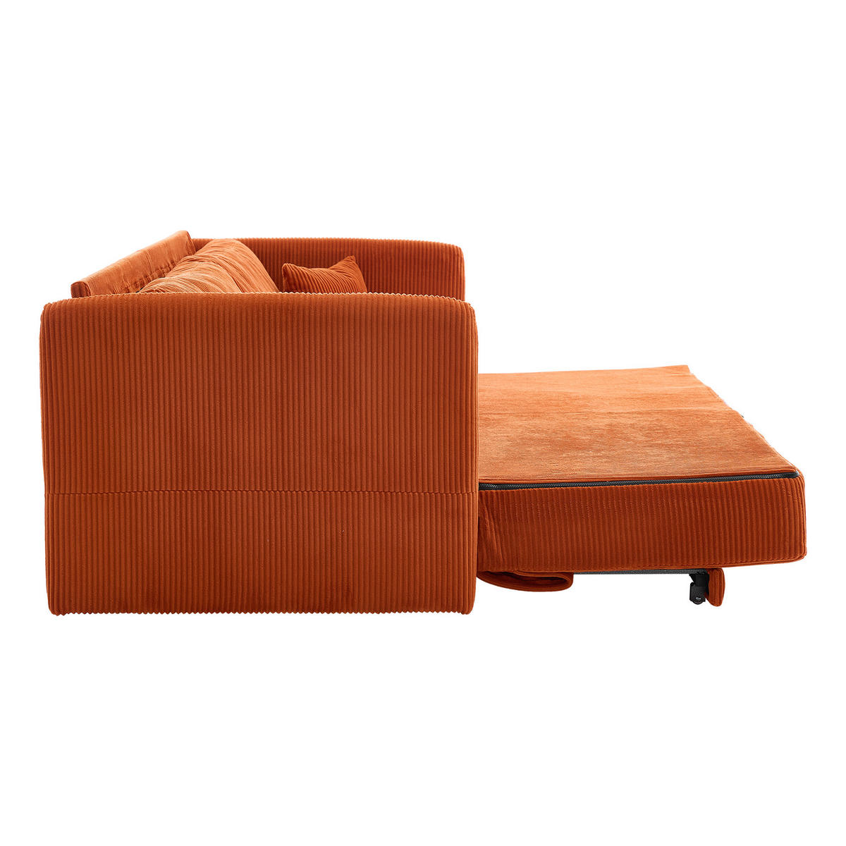 SCHLAFSOFA DE-35218 multifunktional umwandelbar Orange - Orange, Textil (88/84/182cm) - ComfortXL