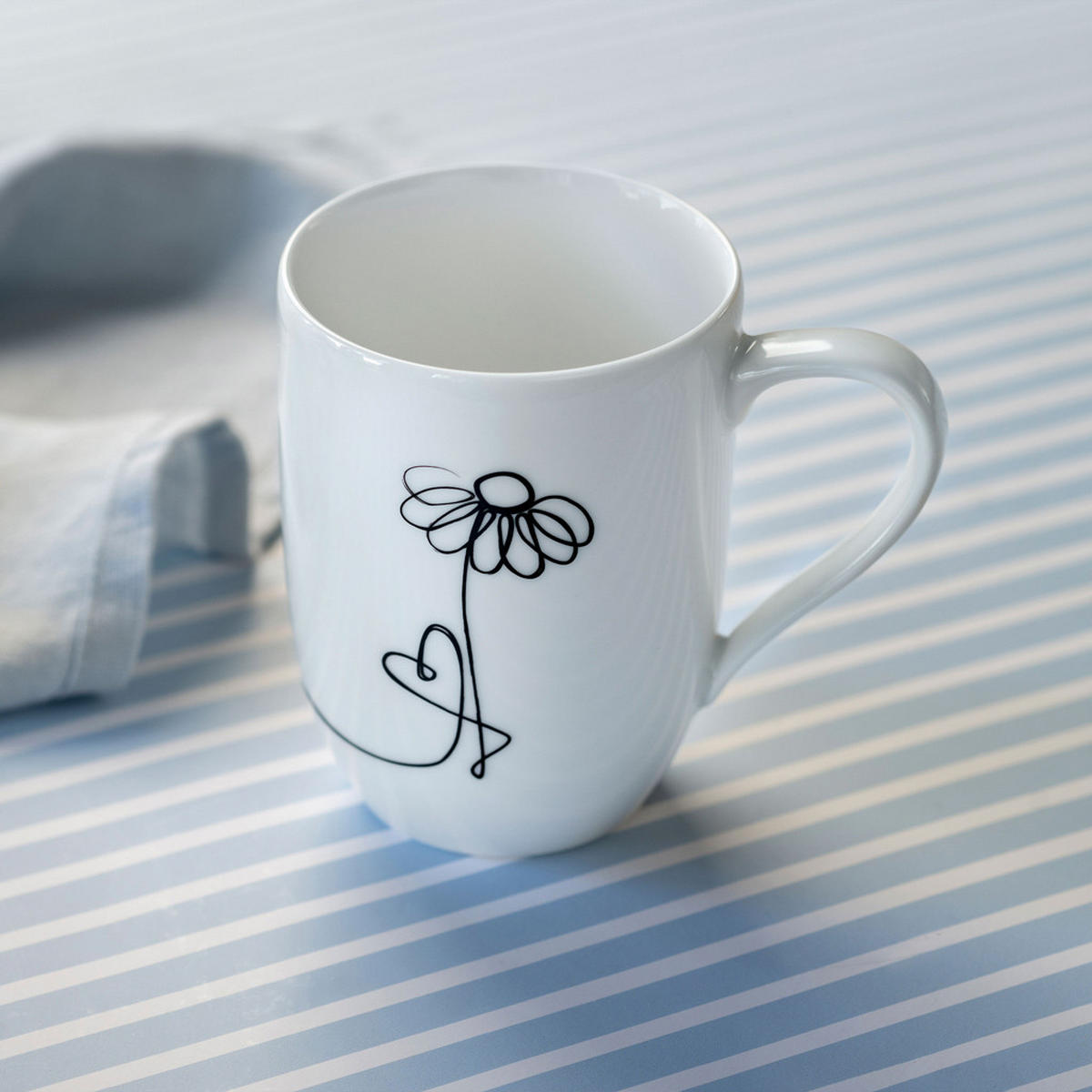 STATEMENT LINES BECHER 'FAMILY' Statement Lines Becher weiß 290 ml 6er Set - Weiß, Keramik (0.29L) - Villeroy & Boch