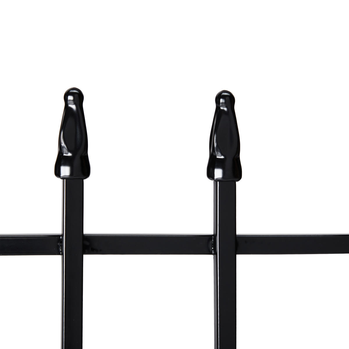 4xBEETZAUN - Schwarz, Metall (226/45.5/2.5cm) - Relaxdays