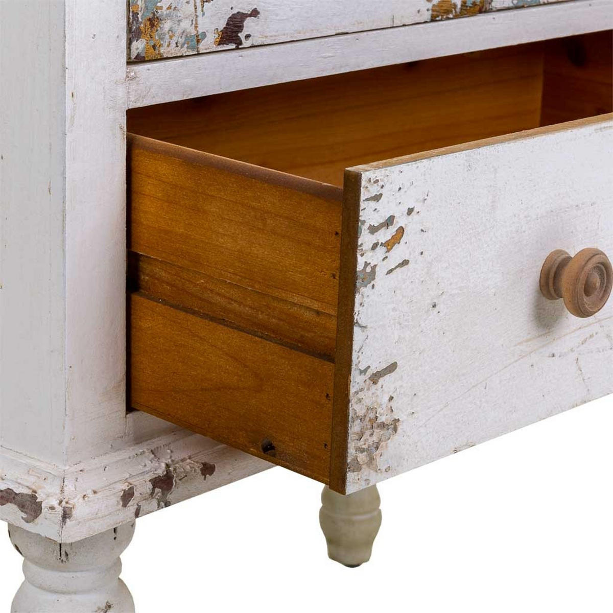 VITRINE aus Holz, weiß, 71x40x111cm - Weiß, Holz (71/111/40cm) - Wanderlust