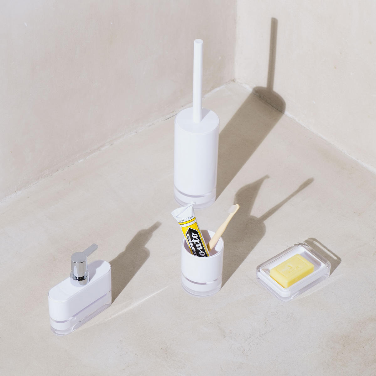 TOILETTENBÜRSTE LINE - Weiß, Kunststoff (8/37/8cm) - MÖVE