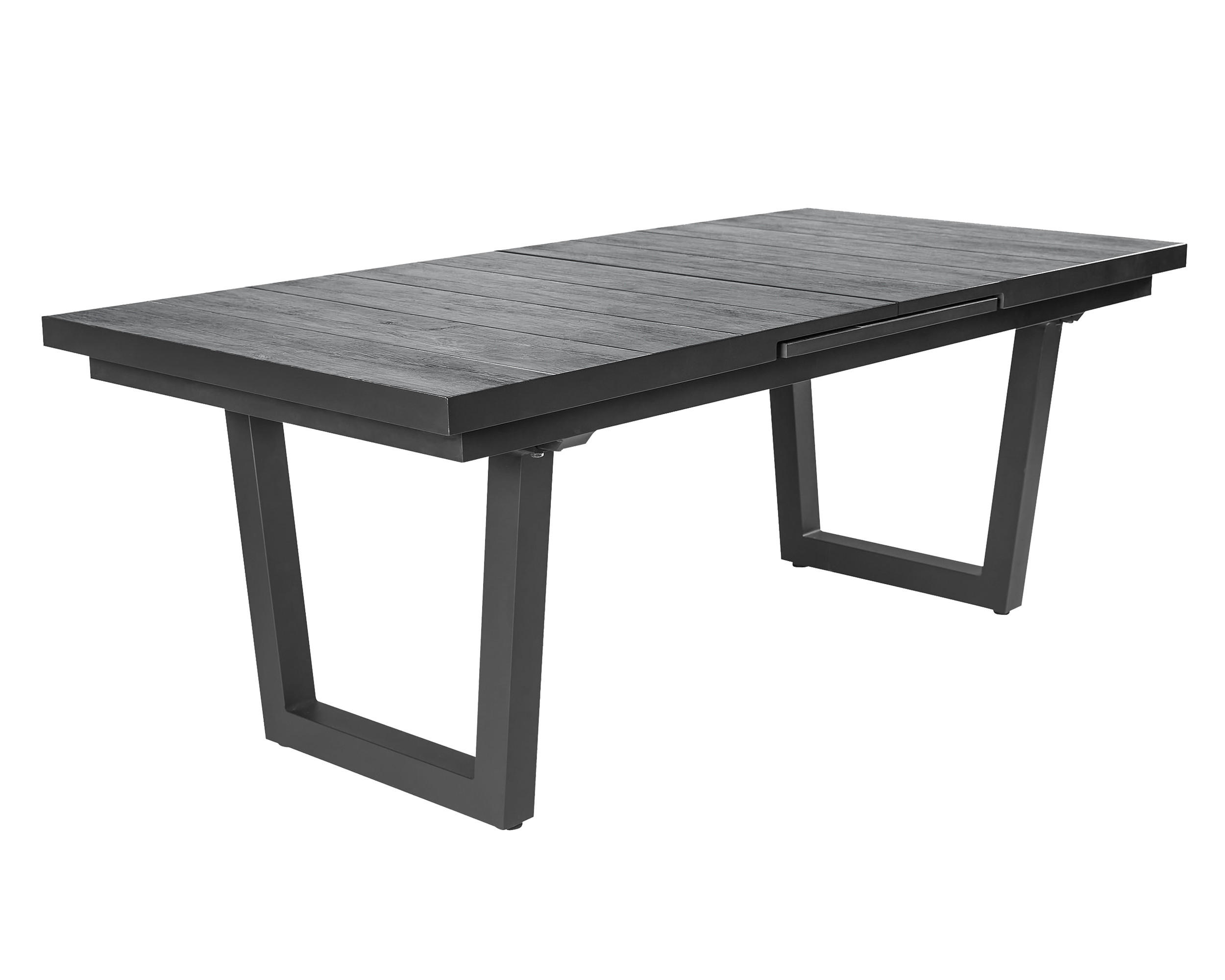 GARTENTISCH Nizza 200/260x100x75 cm, Keramik, Anthrazit - Anthrazit, Keramik (100/260/75cm) - dasmöbelwerk