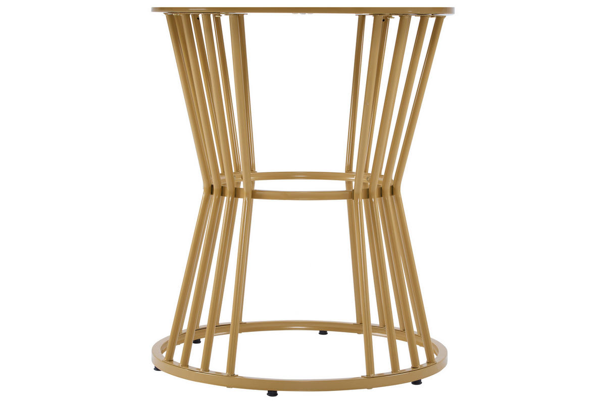 KÜCHENTISCH Weiß mit Metallbeinen – Marmoroptik, stabiler Rahmen, moderner Esstisch, Frühstückstisch für Küche & Restaurant, Weiß - Weiß, Holzwerkstoff (90/75.5/18.5cm) - Ej. Life