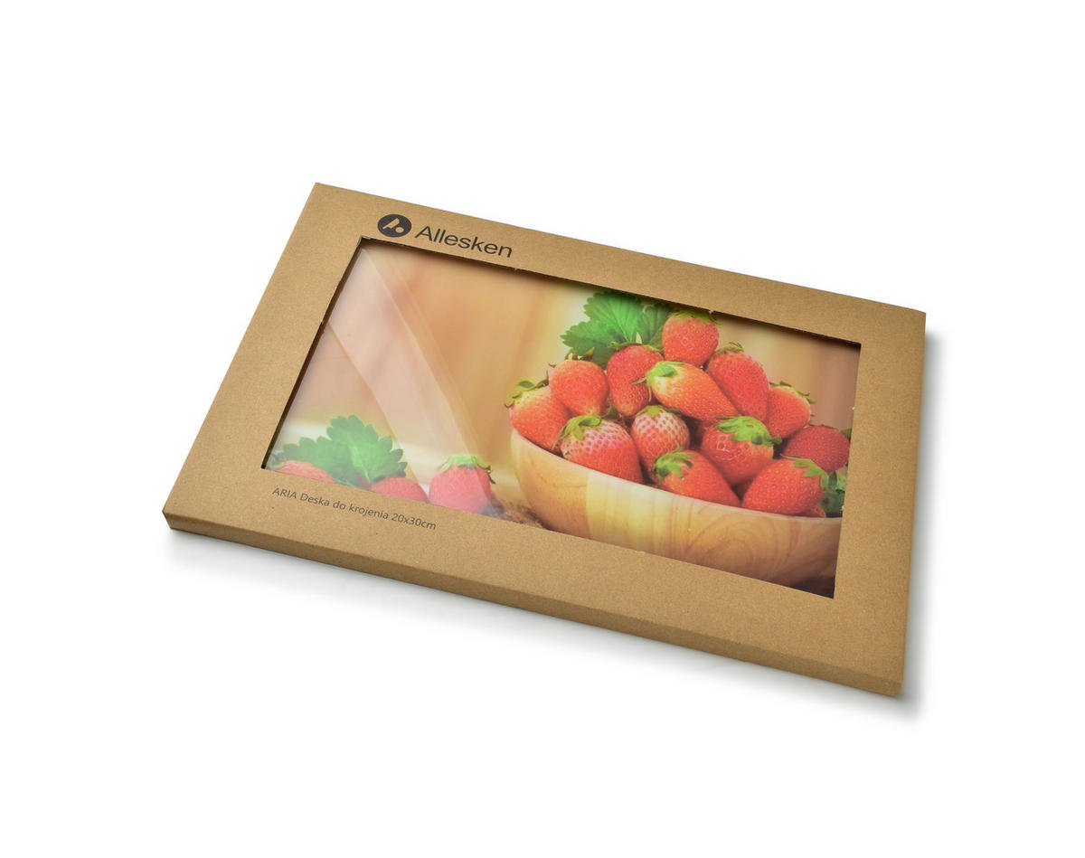 SCHNEIDEBRETT Aria Rot Braun 30/20/2 cm Glas - Rotbraun, Glas (20/30cm) - Mondex