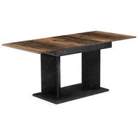 ESSTISCH VIVIAN 120-160/80/76 cm - Anthrazit/Sonoma Eiche, Holzwerkstoff (80/120/76cm) - B&D Home