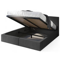 POLSTERBETT Hilton mit Stauraum - Grau, Textil (120/200cm) - Interbeds