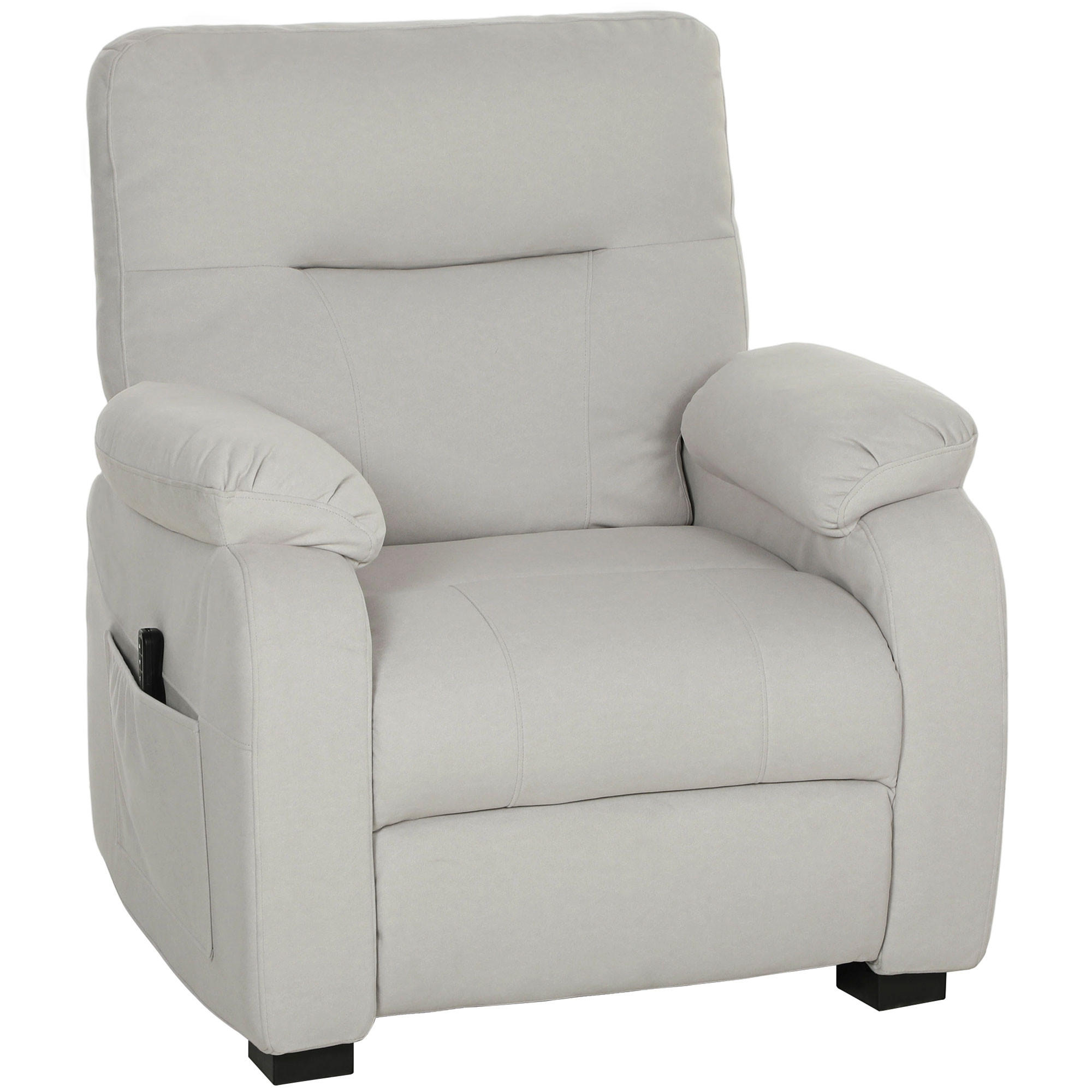 RELAXSESSEL DE-15436 elektrisch neigbar mit USB und Fußstütze Creme - Creme, Metall (90/103/96cm) - ComfortXL