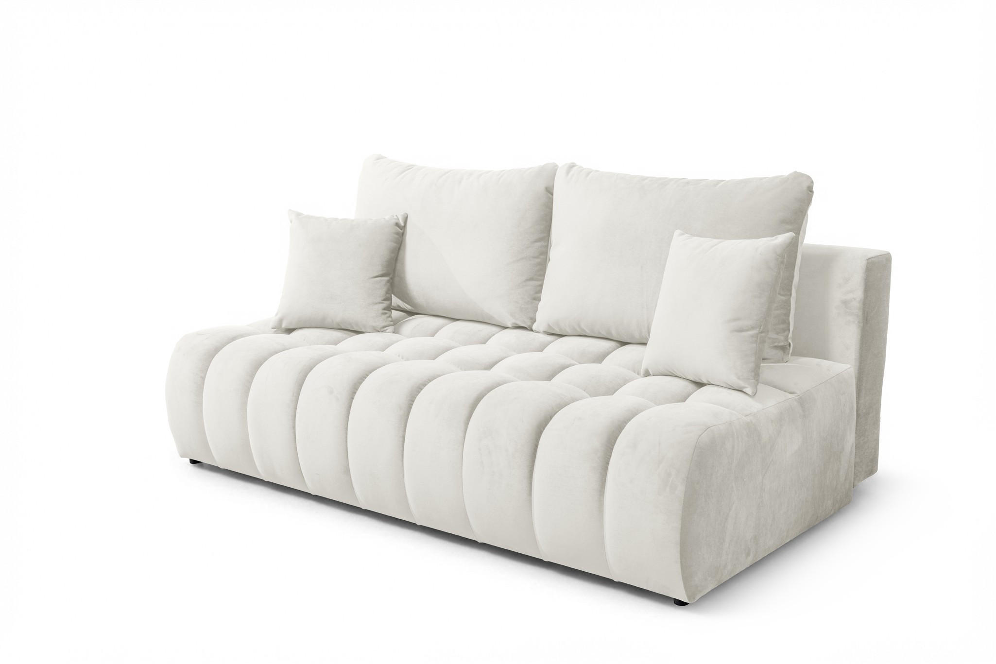 SCHLAFSOFA Nina - Weiß, Holzwerkstoff/Textil (200/96/107cm) - Fun Möbel