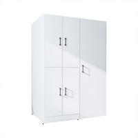 WASCHMASCHINENSCHRANK DORA-II 130cm Breit, 186cm Hoch - Weiß, Holzwerkstoff (130/186/73.8cm)