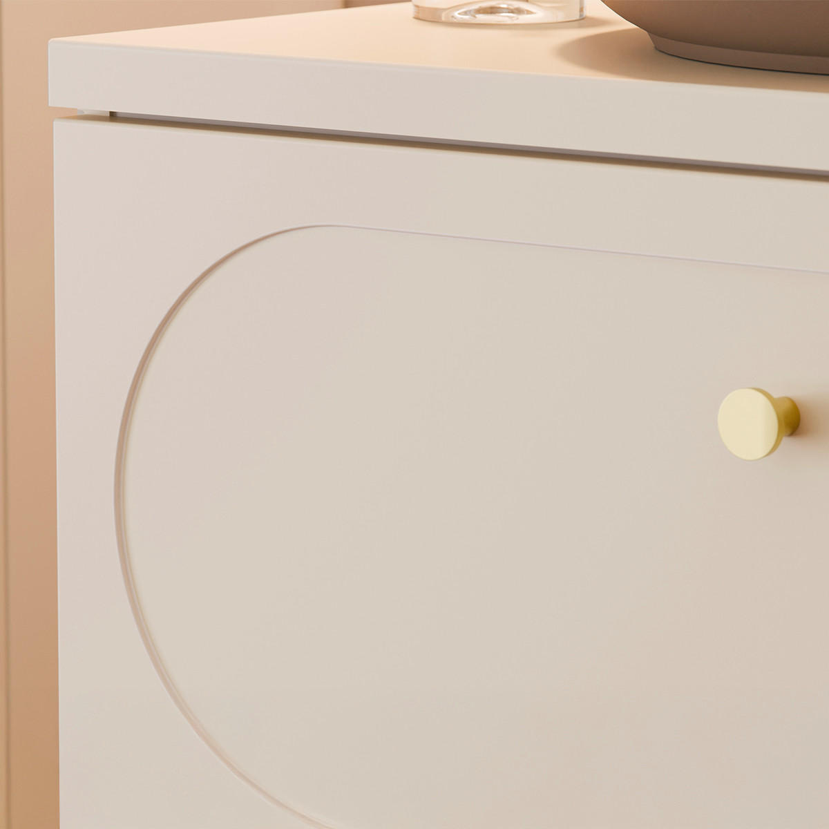 WASCHTISCHUNTERSCHRANK 60.6cm Sanae Sandbeige - Beige, Holzwerkstoff (60.6/59/46cm) - Petits-meubles