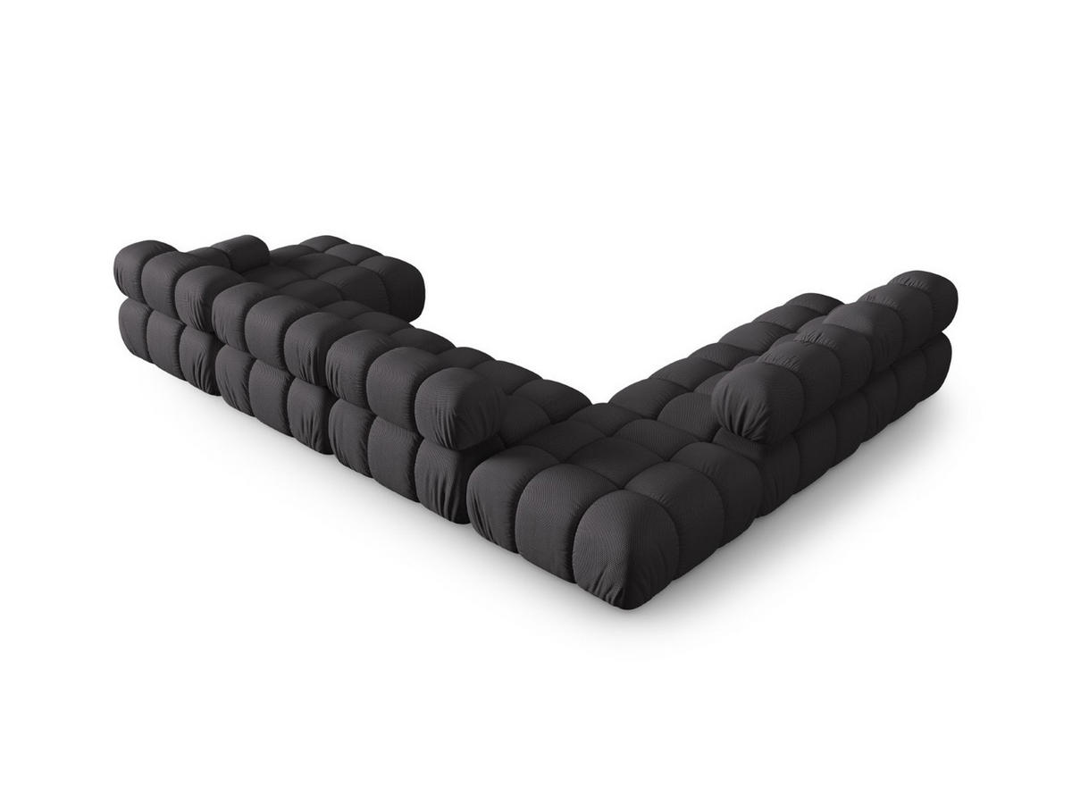 PANORAMASOFA modular links Bellis aus 3D-Stoff Expresso 7 Sitzplätze - Graubraun, Textil (282/70/376cm) - Micadoni