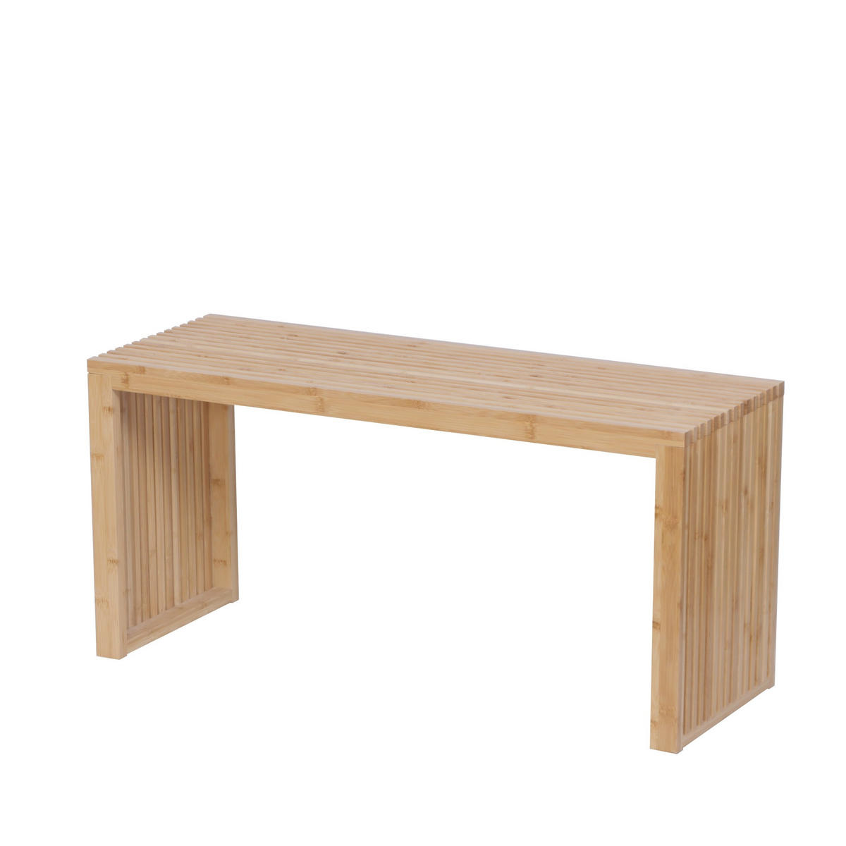 SITZBANK - Hellbraun, Holz/Textil (90/43/33cm) - Relaxdays