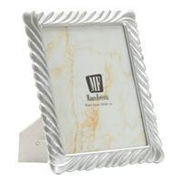 BILDERRAHMEN Carvy, Fotoformat 20 x 25 cm, silberfarben, Polyresin und Glas, Rahmen 26,3 x 1,6 x 31,2 cm - Silberfarben, Glas/Kunststoff (26.3/31.2/1.6cm) - Mauro Ferretti