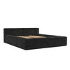 POLSTERBETT Casto mit Stauraum 160/200 cm Schwarz im Bonita Stoff - Schwarz/Naturfarben, Holz/Holzwerkstoff (160/200cm) - AltaBeds