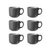 KAFFEETASSEN Jasper Grau 240 ml 6er Set - Grau, Keramik (0.24L) - Ritzenhoff Breker