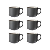 KAFFEETASSEN Jasper Grau 240 ml 6er Set - Grau, Keramik (0.24L) - Ritzenhoff Breker