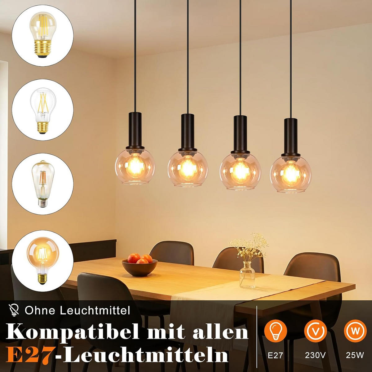 PENDELLEUCHTE 13/55/145cm - Schwarz, Metall (55/13/145cm) - Nettlife
