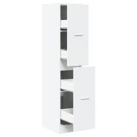 APOTHEKERSCHRANK Weiss 30/41/144,5 Cm Holzwerkstoff - Weiß, Holzwerkstoff (41/144.5/30cm) - vidaXL