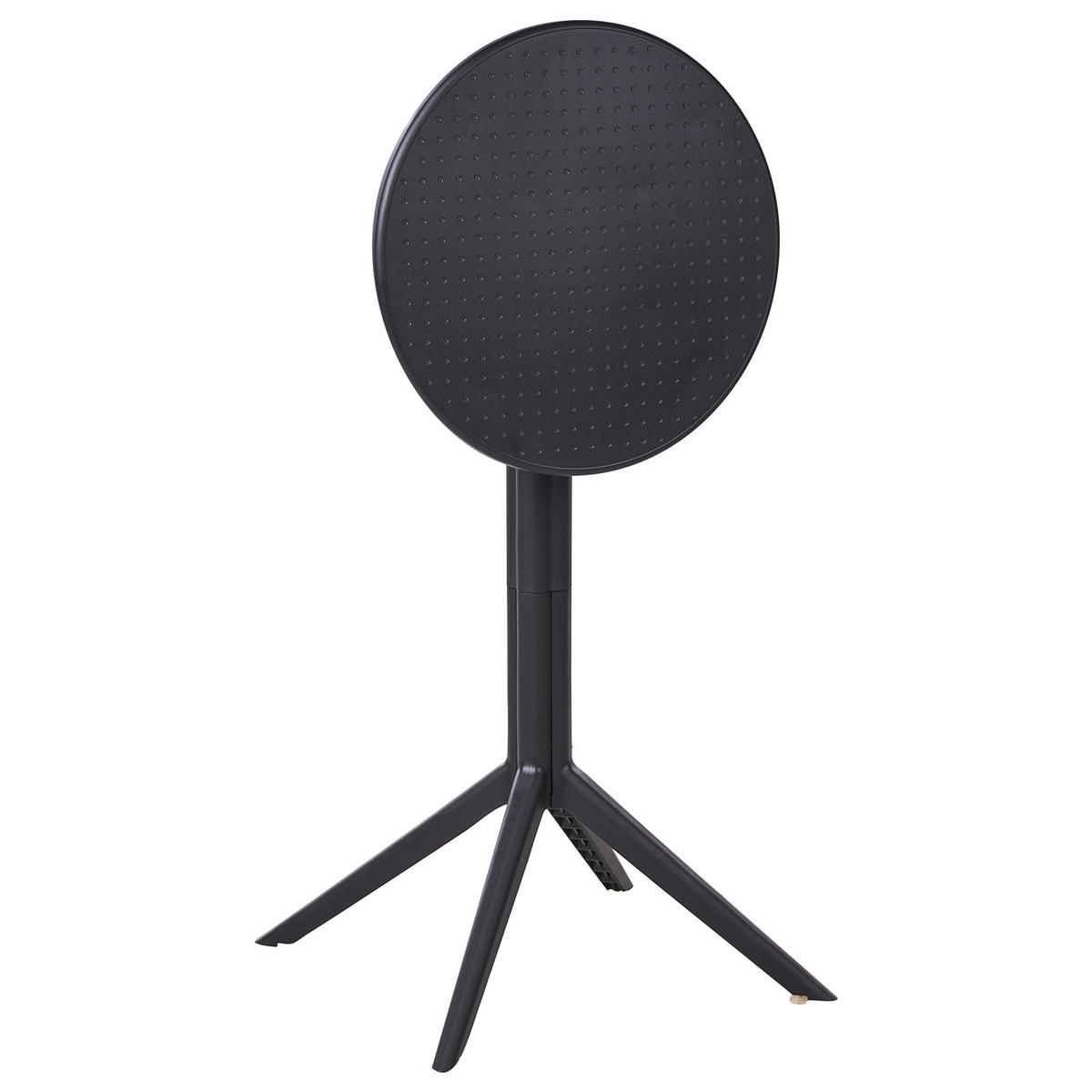 GARTEN-BARTISCH 60/60 cm Schwarz Legrena - Schwarz, Kunststoff (60/60/111cm) - Beliani