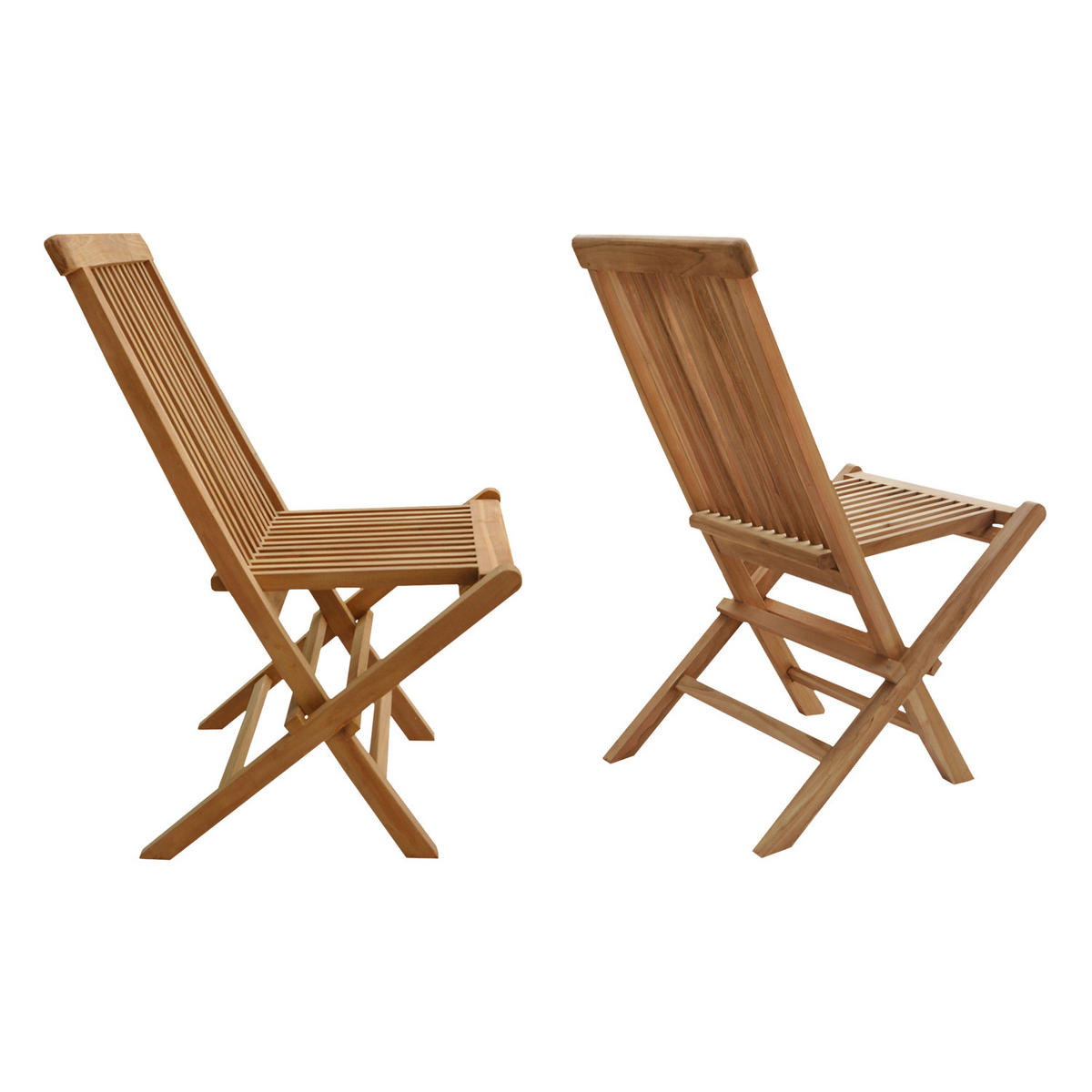 GARTENSTÜHLE Lombok 2er-Set - Braun, Holz (45/90/40cm) - Happy Garden