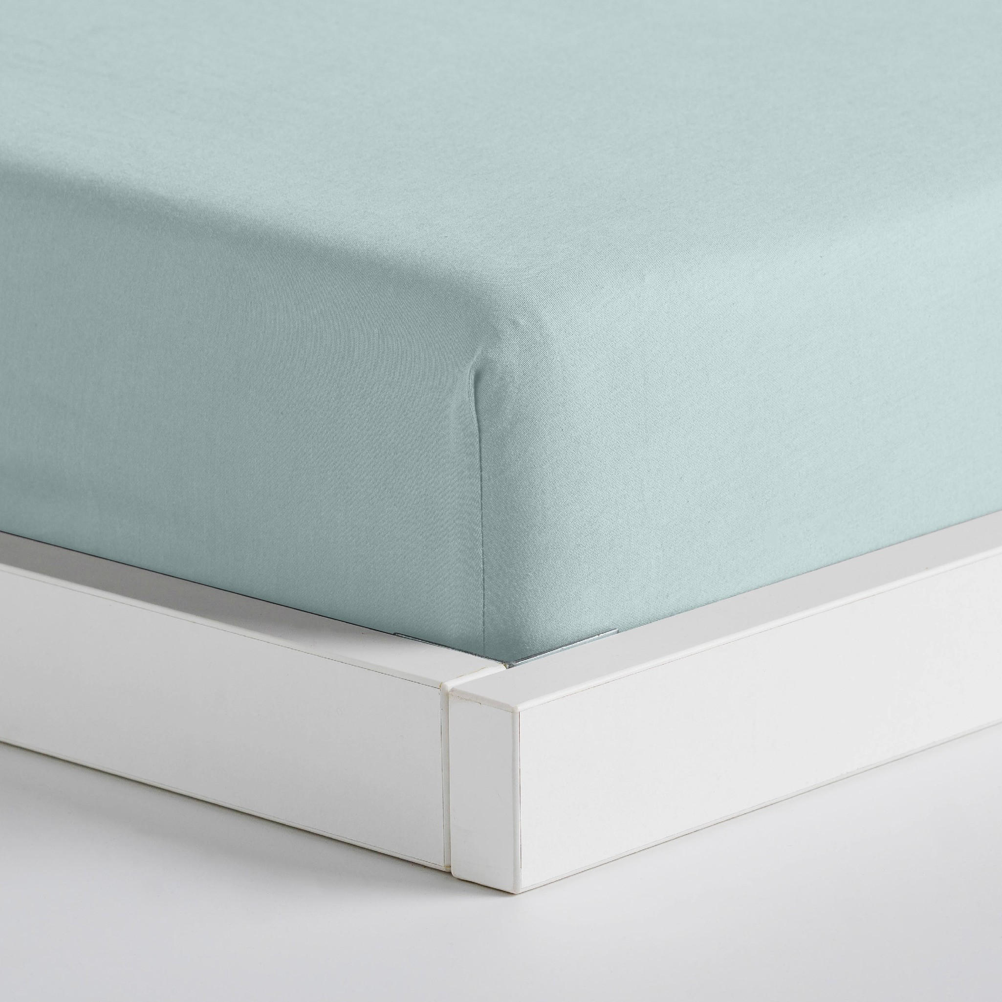SPANNBETTLAKEN Satinette - Türkis, Textil (160/200cm) - home&you