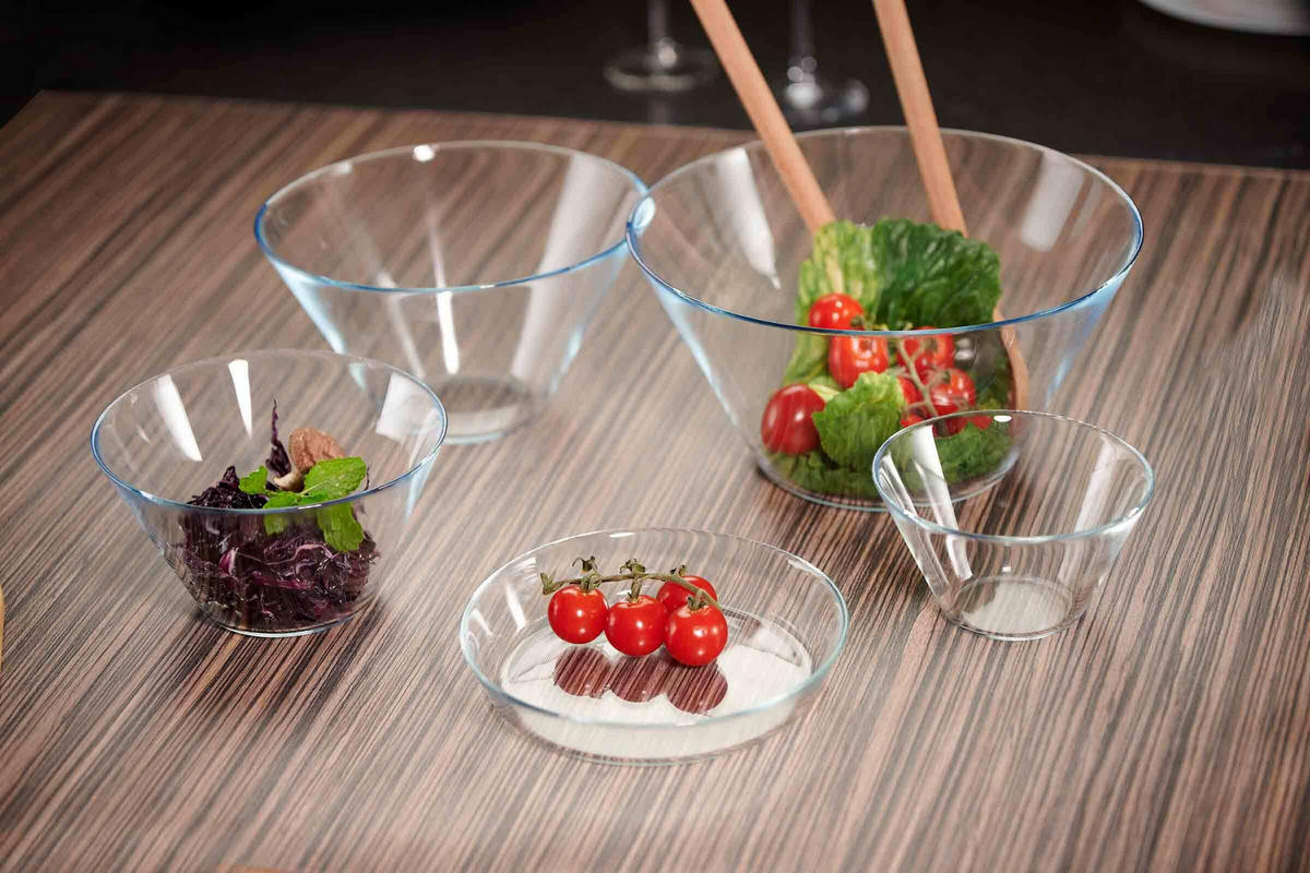 SALATSCHALEN Inga transparent ø 13 cm 12er Set - Transparent, Glas (13cm) - Ritzenhoff Breker