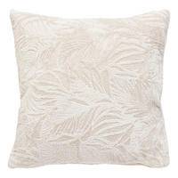 KISSEN mit Blattmuster Ryo 40/40/7 cm - Beige, Textil (40/40cm) - Atmosphera Createur d´interieur