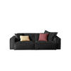 SOFA SAMU Schwarz Webstoff - Schwarz, Kunststoff/Textil (236/72/106cm) - KAWOLA