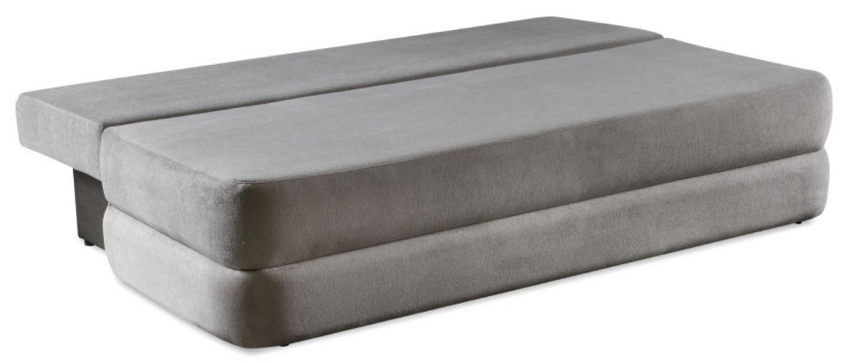 SOFA Grau ORI Schlaffunktion Ohne Armlehnen - Grau, Textil (211/93/103cm) - Sepro Meble
