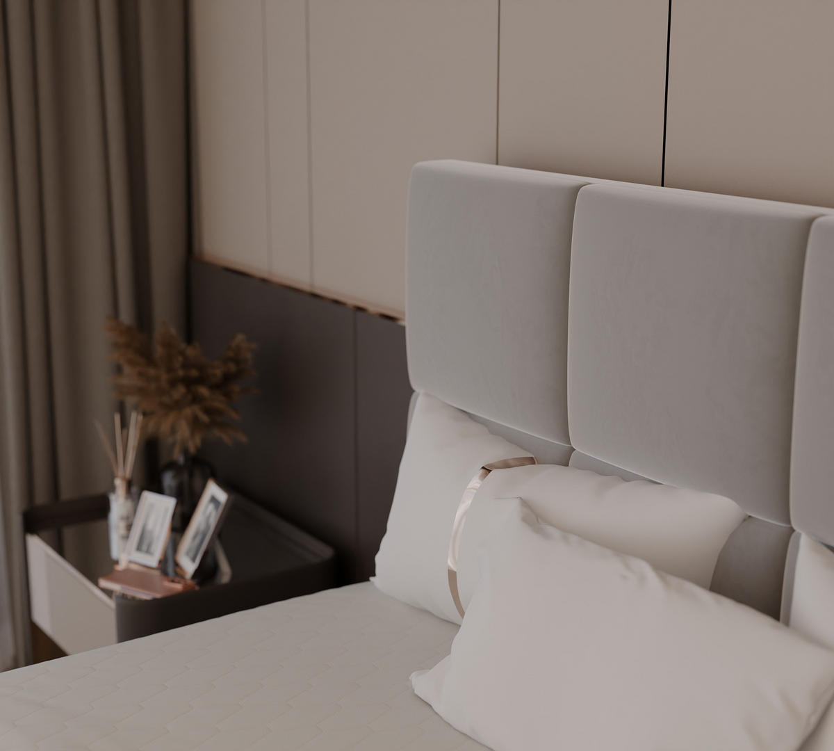 BOXBETT MAGNUS 120/200 cm mit Matratze und Topper, Grau - Grau, Textil (120/200cm) - Idohome