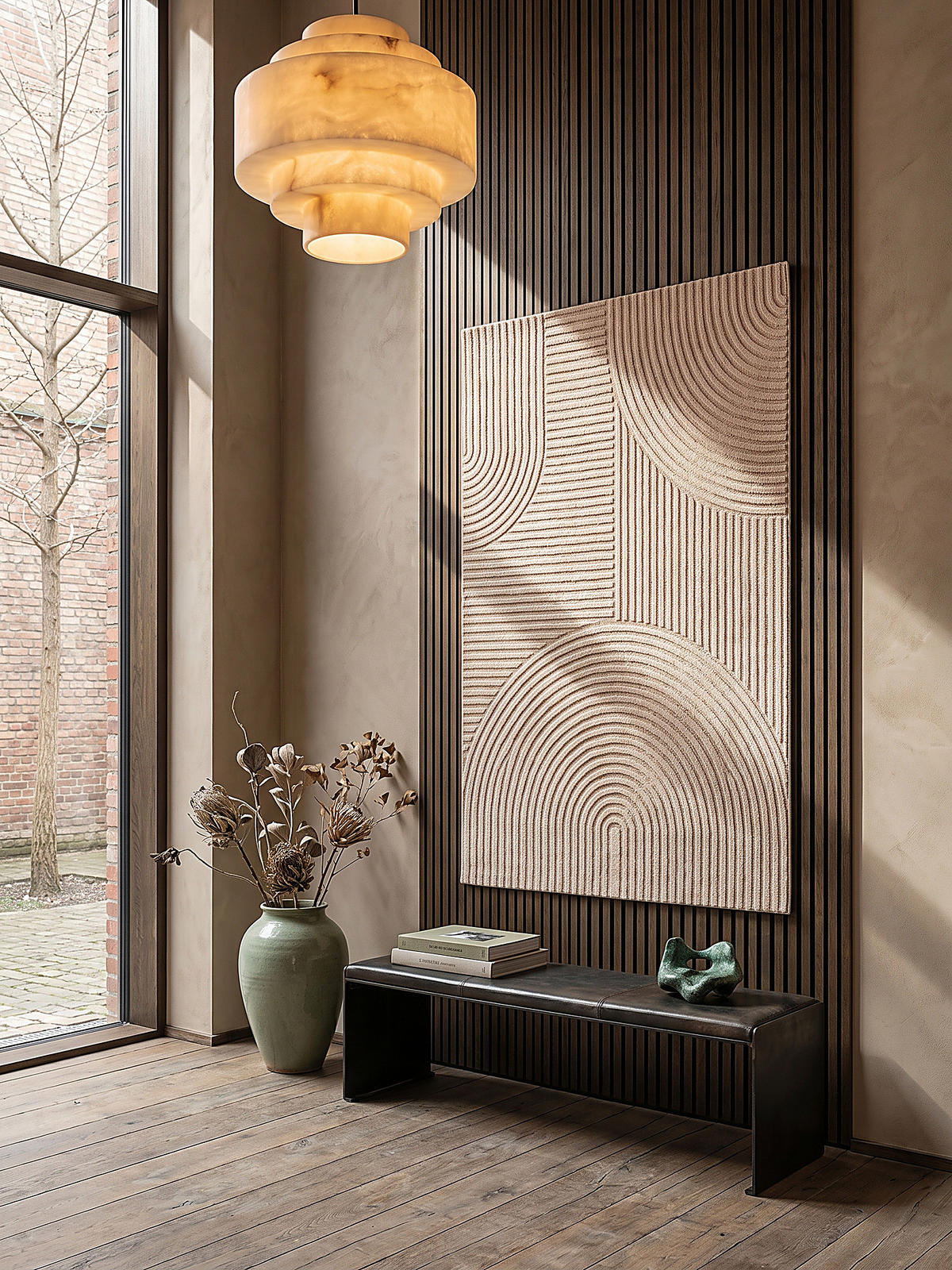 LÄUFER CETINA Geometrisch Polypropylen-Polyester Beige 80 x 300 cm - Beige, Textil (80/300cm) - KADIMA DESIGN