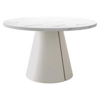 ESSTISCH Calma Cashmere 100 - Kaschmir/Weiß, Holzwerkstoff/Metall (100/100/76cm) - MIRJAN24