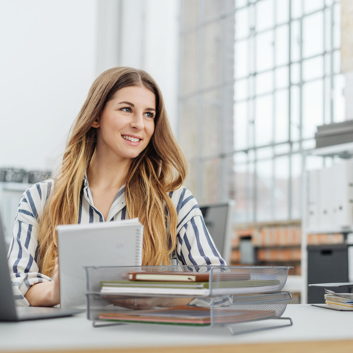 ULOŽTE dokumenty - strieborná, kov (28.5/6.5/34cm) - Relaxdays