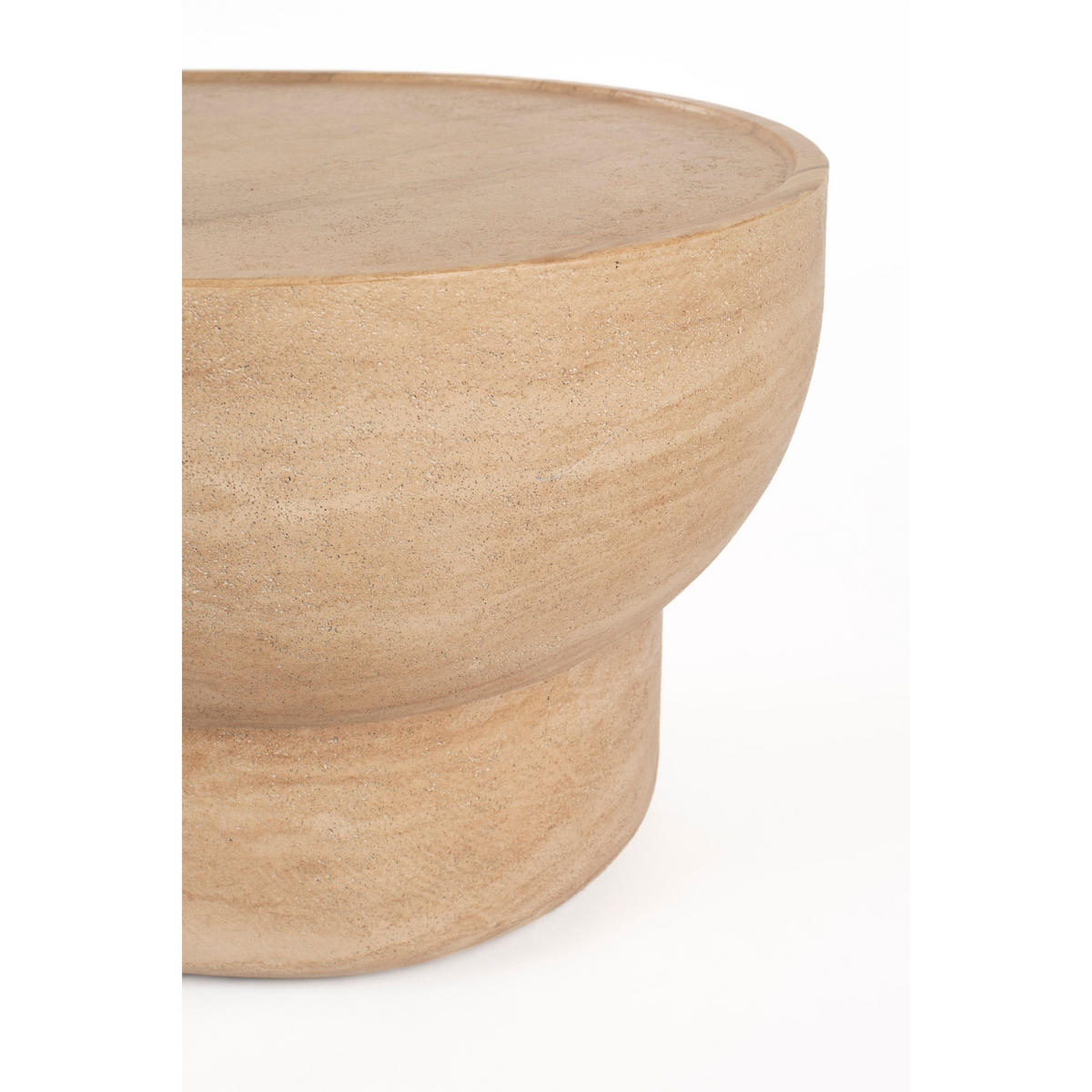 COUCHTISCH Noble Oval Beige - Beige, Stein (100/50/35cm) - Zuiver