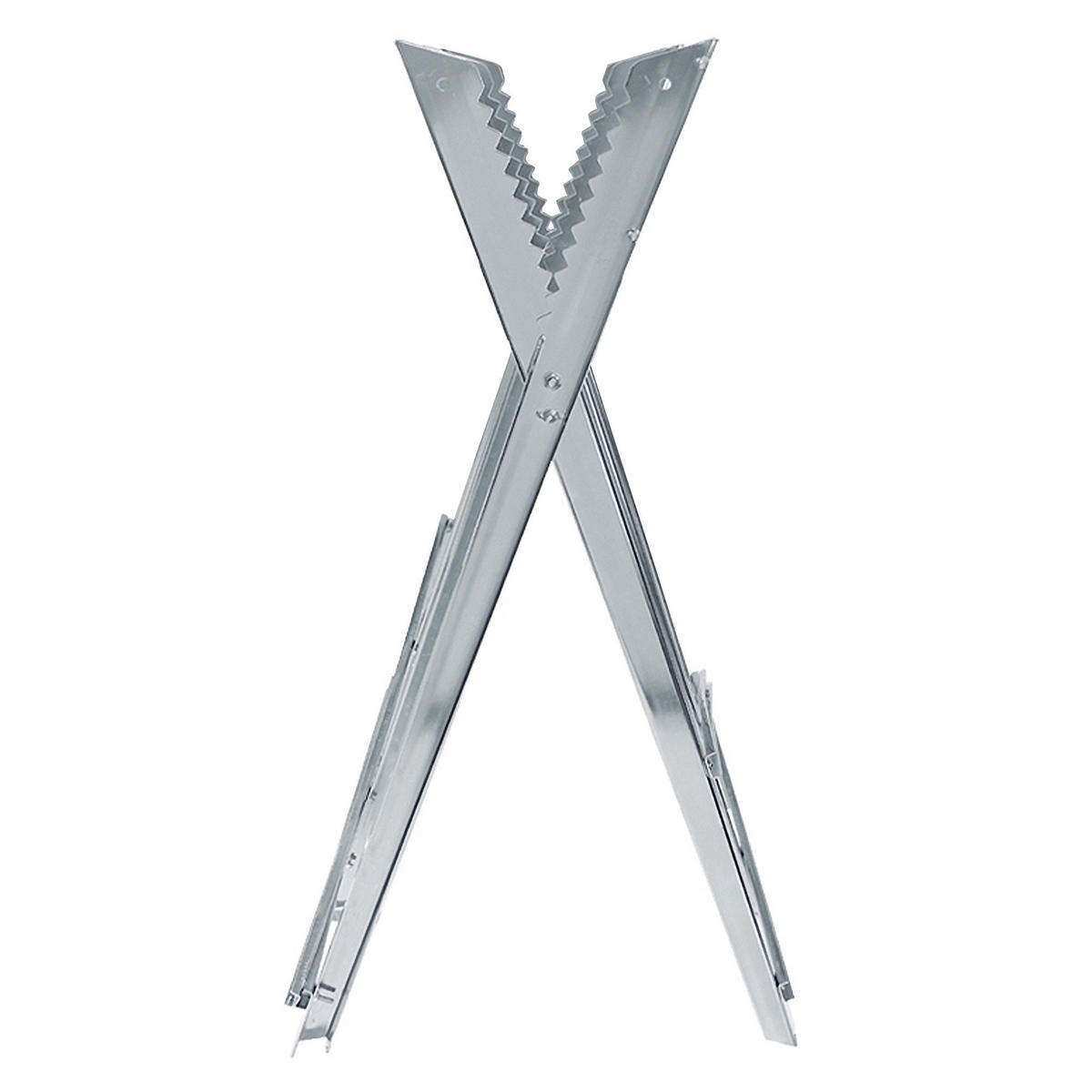 SÄGEBOCK - Silberfarben, Metall (83/74.5/84.5cm) - ECD-Germany