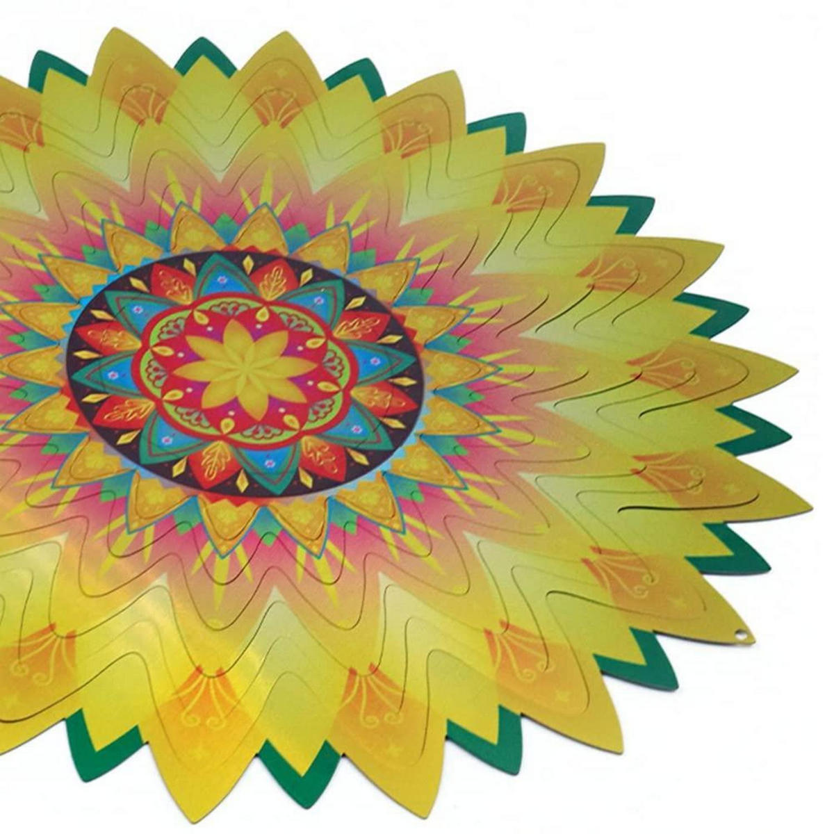 WINDSPIEL Edelstahl Rotierend Blumendesign - Multicolor, Metall (30/30/30cm)