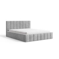 POLSTERBETT 01 160 x 200 cm – Flow – Bett mit Federmechanismus und Stauraum - Hellgrau, Holz (160/200cm) - ROYAL24_MARKT