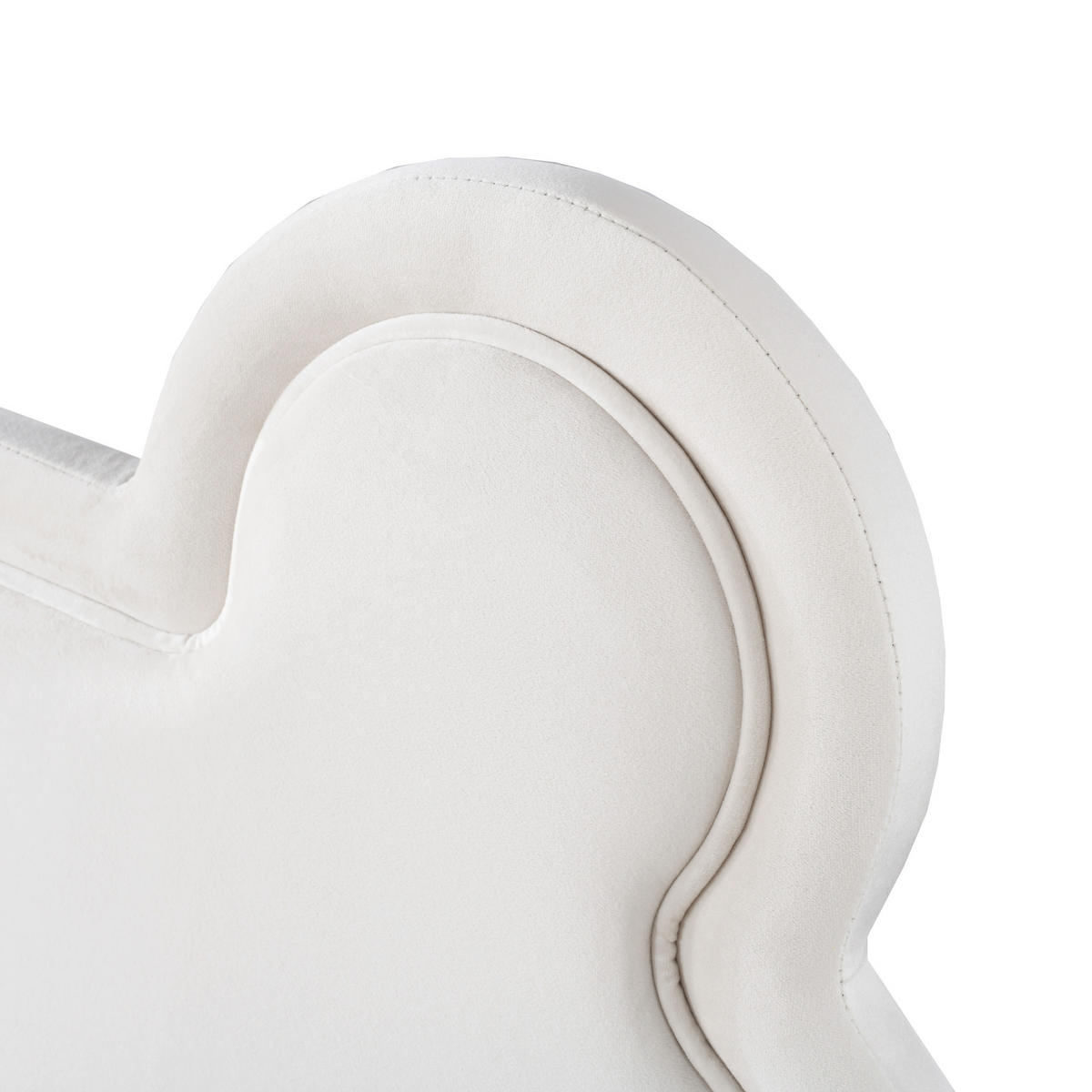 KINDERBETT aus Samt 140x200 cm in Weiß mit Bären-Design - Weiß, Textil (140/200cm) - Modfu