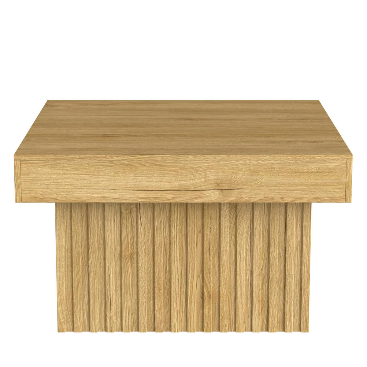COUCHTISCH 79/79 cm in Natur aus MDF und Spanplatte – pflegeleicht und stabil - Naturfarben, Holzwerkstoff (79/79/46cm) - BEAOK