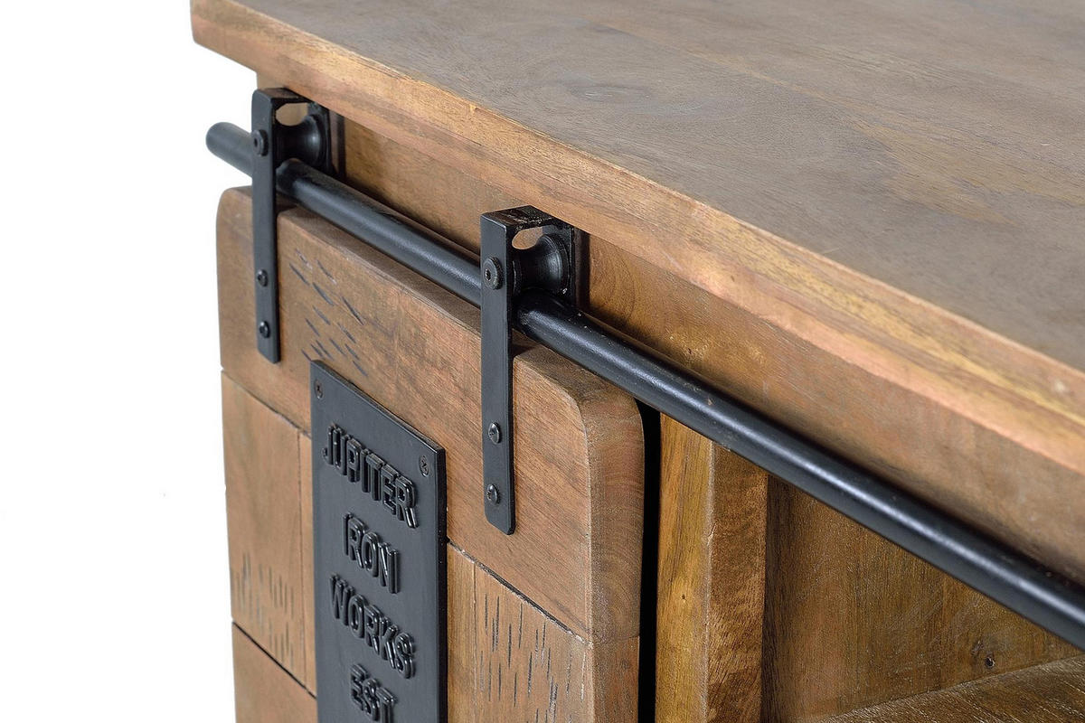 TV-SCHRANK aus Akazienholz und natürlichen Metalldetails - Braun, Holz (90/50/40cm) - Giner y Colomer