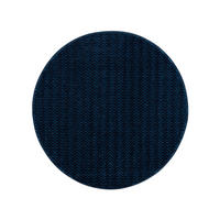 KURZFLOR-TEPPICH Fancy 805 Blau 200x200 cm rund - Blau, Textil (200/200cm) - carpet city