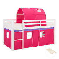 HOCHBETT Lattenrost 90/200 cm Pink - Pink/Weiß, Holz (90/200cm) - Homestyle4u