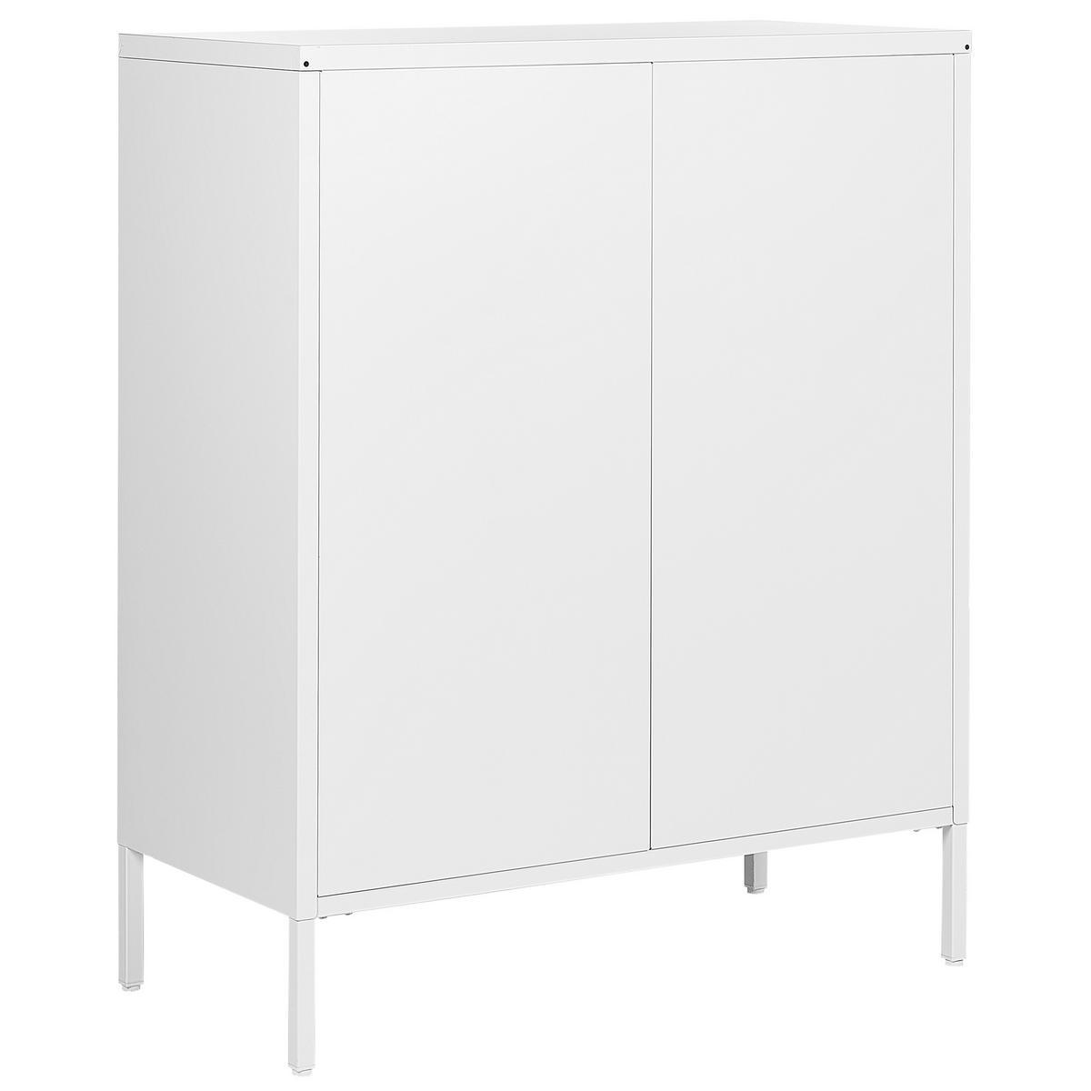 KOMMODE 4 Schubladen weiß Enago - Weiß, Metall (80/102/40cm) - Beliani