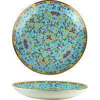 DEKOSCHALE Chinese flowers Blau Porzellan - Blau, Keramik (41.2/5.2cm) - FURNARO