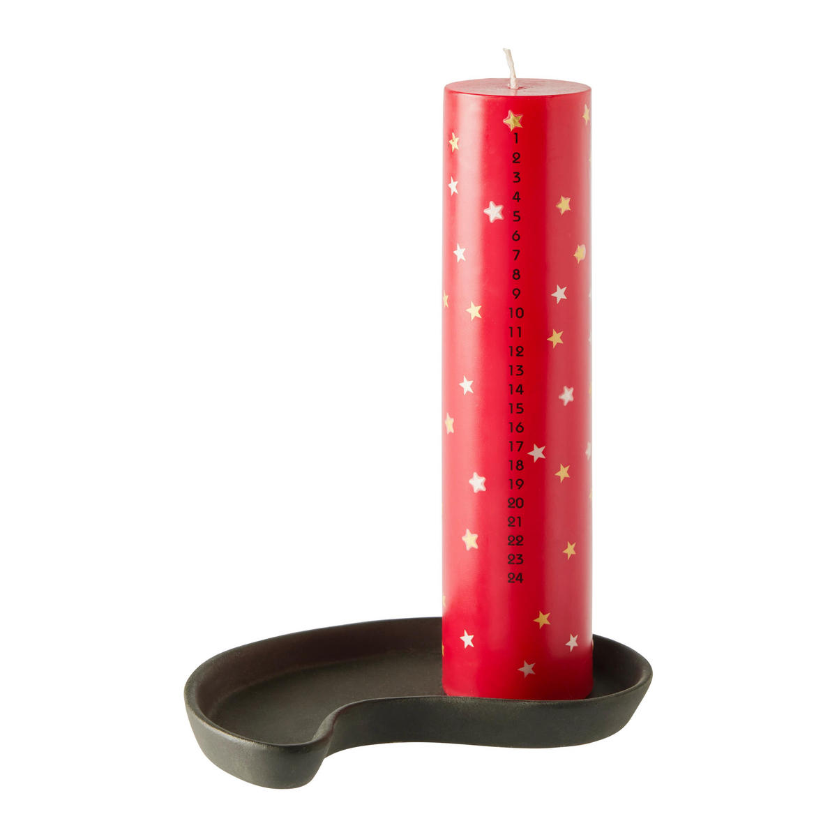 DEKOTABLETT Leila Schwarz - Schwarz, Keramik (3cm) - Modern Living