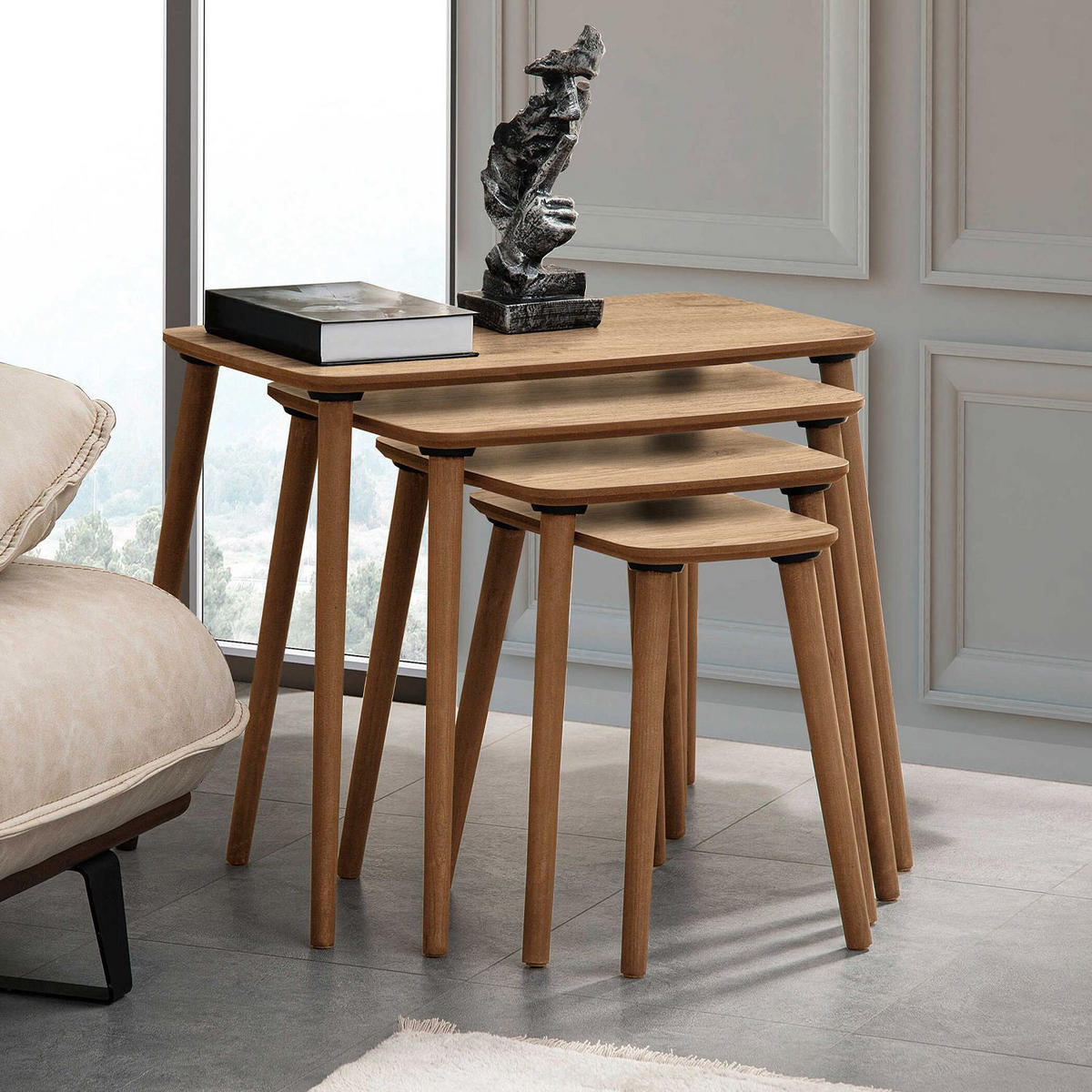 COUCHTISCH luci Braun - Braun, Holz (70/40/55cm) - Habitat Garten