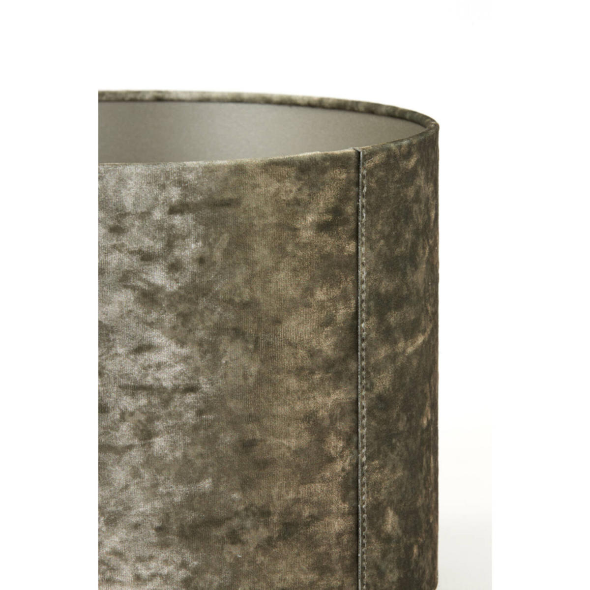 LAMPENSCHIRM BRAVE Ø20x15 cm, Samt, Braun - Braun, Textil (20/20/15cm) - Light & Living