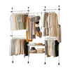 TELESKOP GARDEROBEN SYSTEM - Weiß, Kunststoff (311/285/3cm) - SoBuy