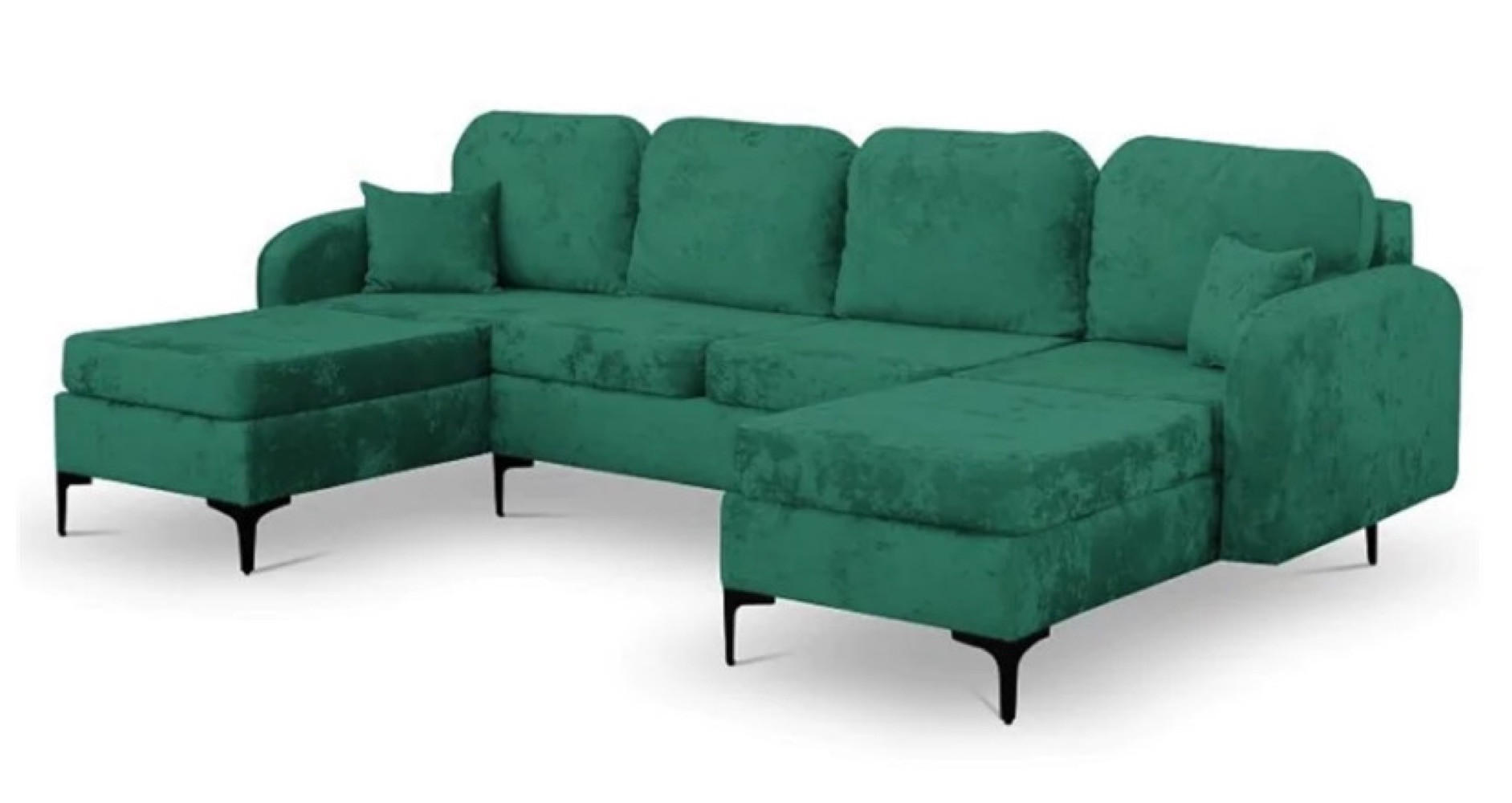 Sepro Meble Ecksofa Grün 294x172 cm